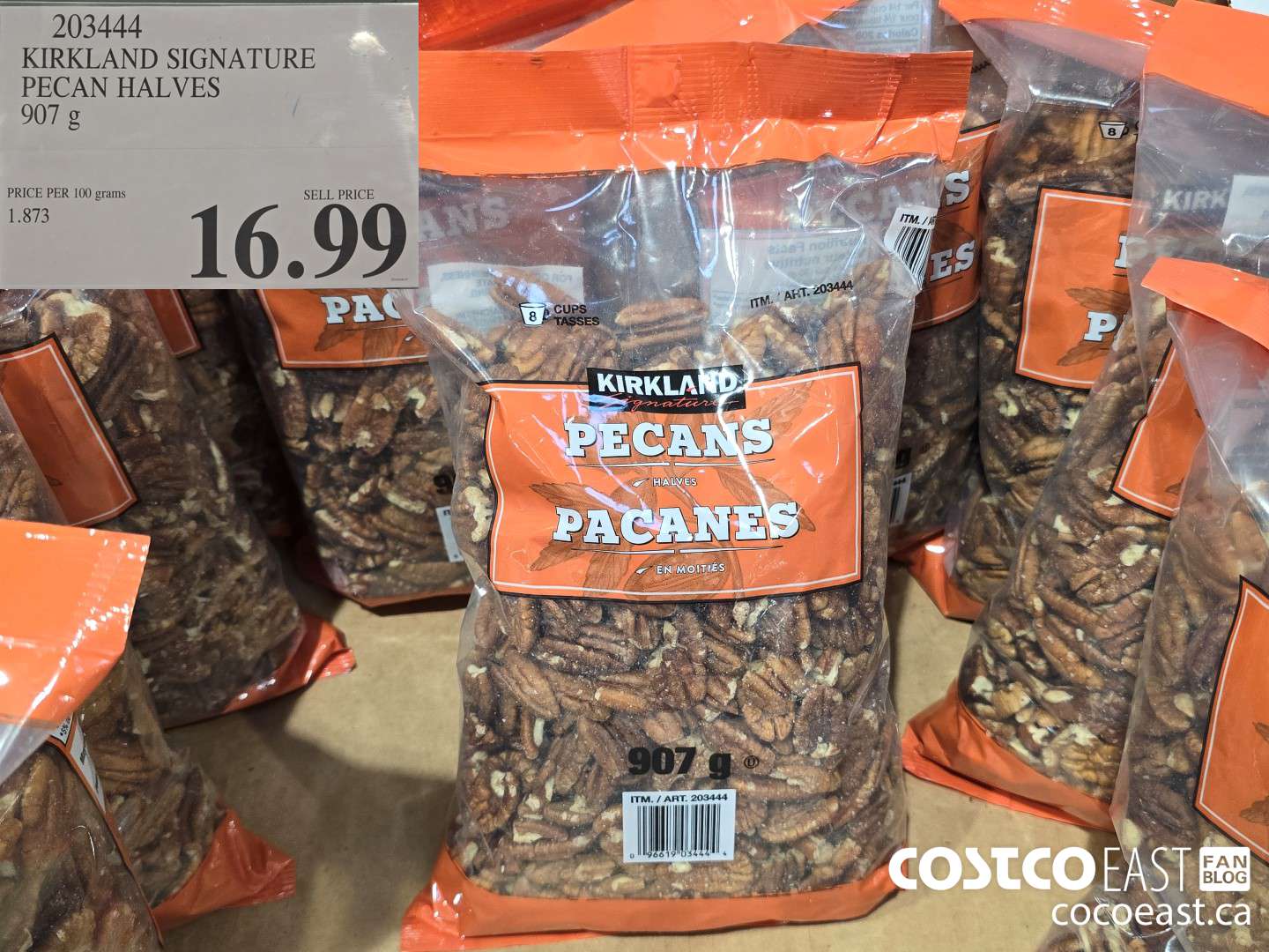 203444 KIRKLAND SIGNATURE PECAN HALVES 907 G $16.99