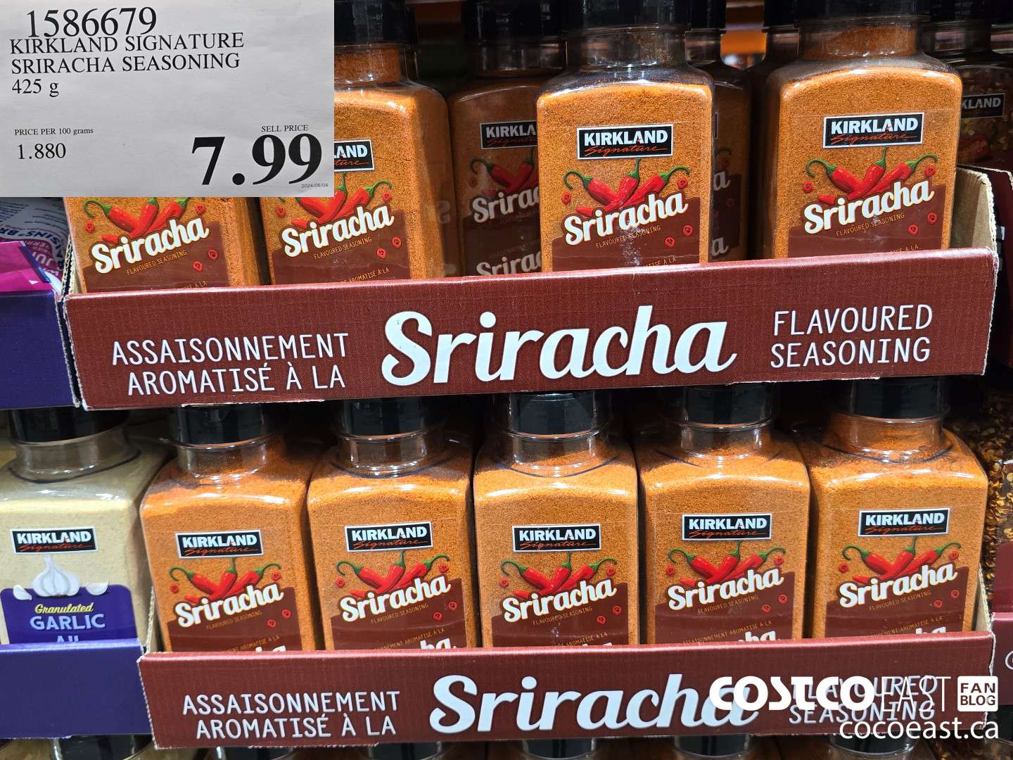 1586679 KIRKLAND SIGNATURE SRIRACHA SEASONING 425 g $7.99