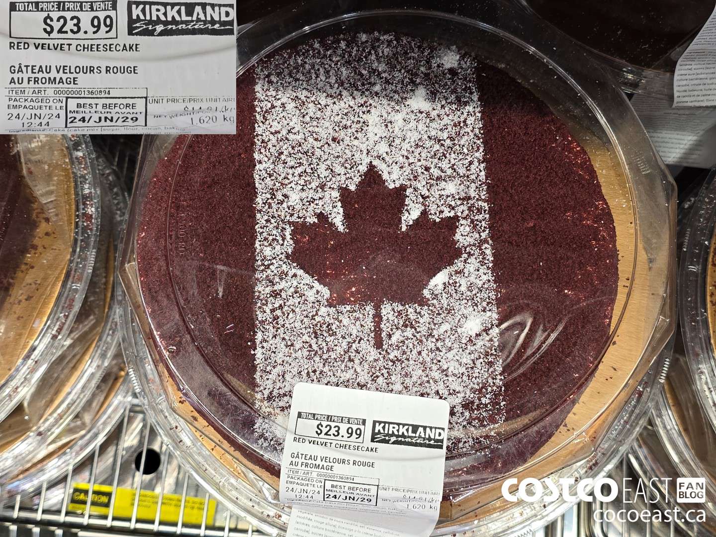 1360894 KIRKLAND SIGNTURE RED VELVET CHEESECAKE $23.99