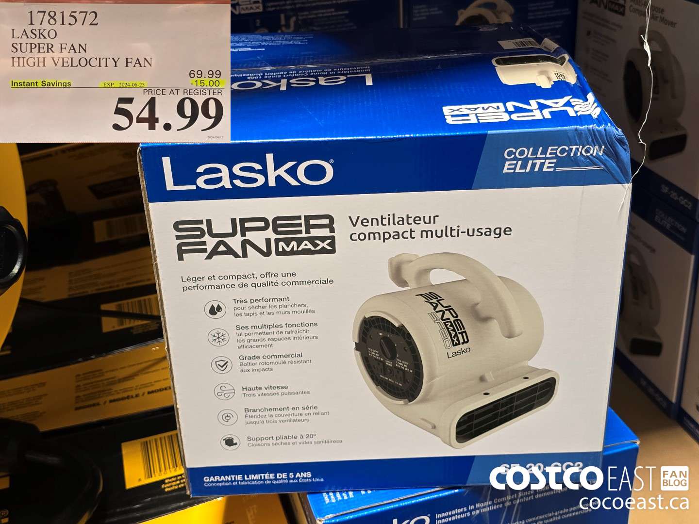 1781572 LASKO SUPER FAN HIGH VELOCITY FAN ($15.00 INSTANT SAVINGS EXPIRES ON 2024-06-23) $54.99