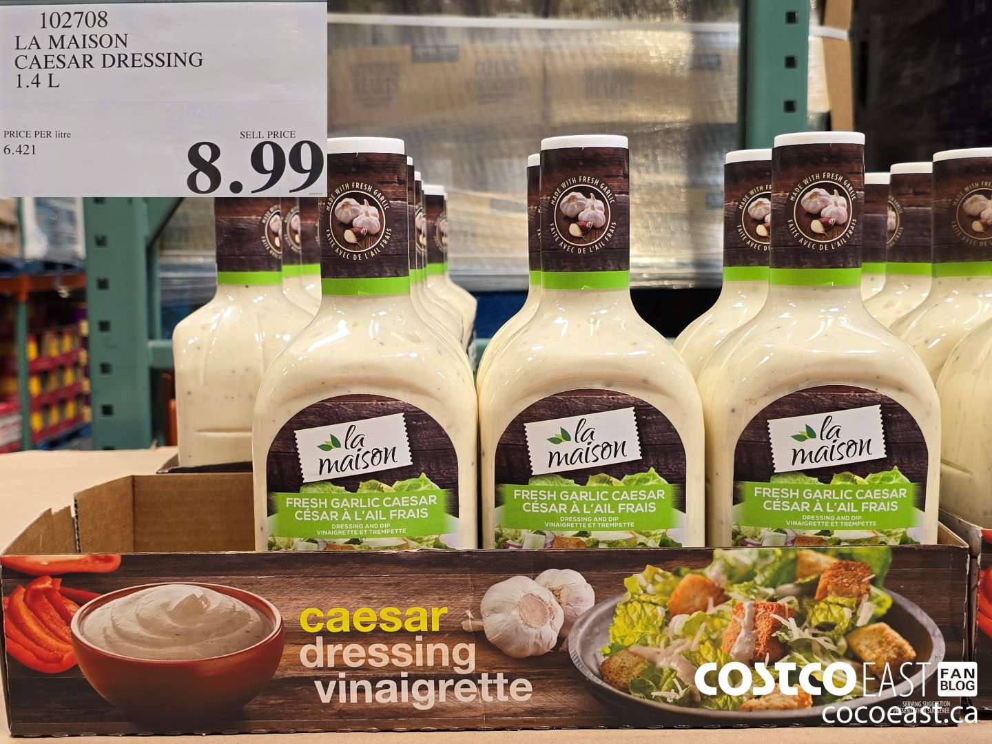 102708 LA MAISON CAESAR DRESSING 1.4L $8.99