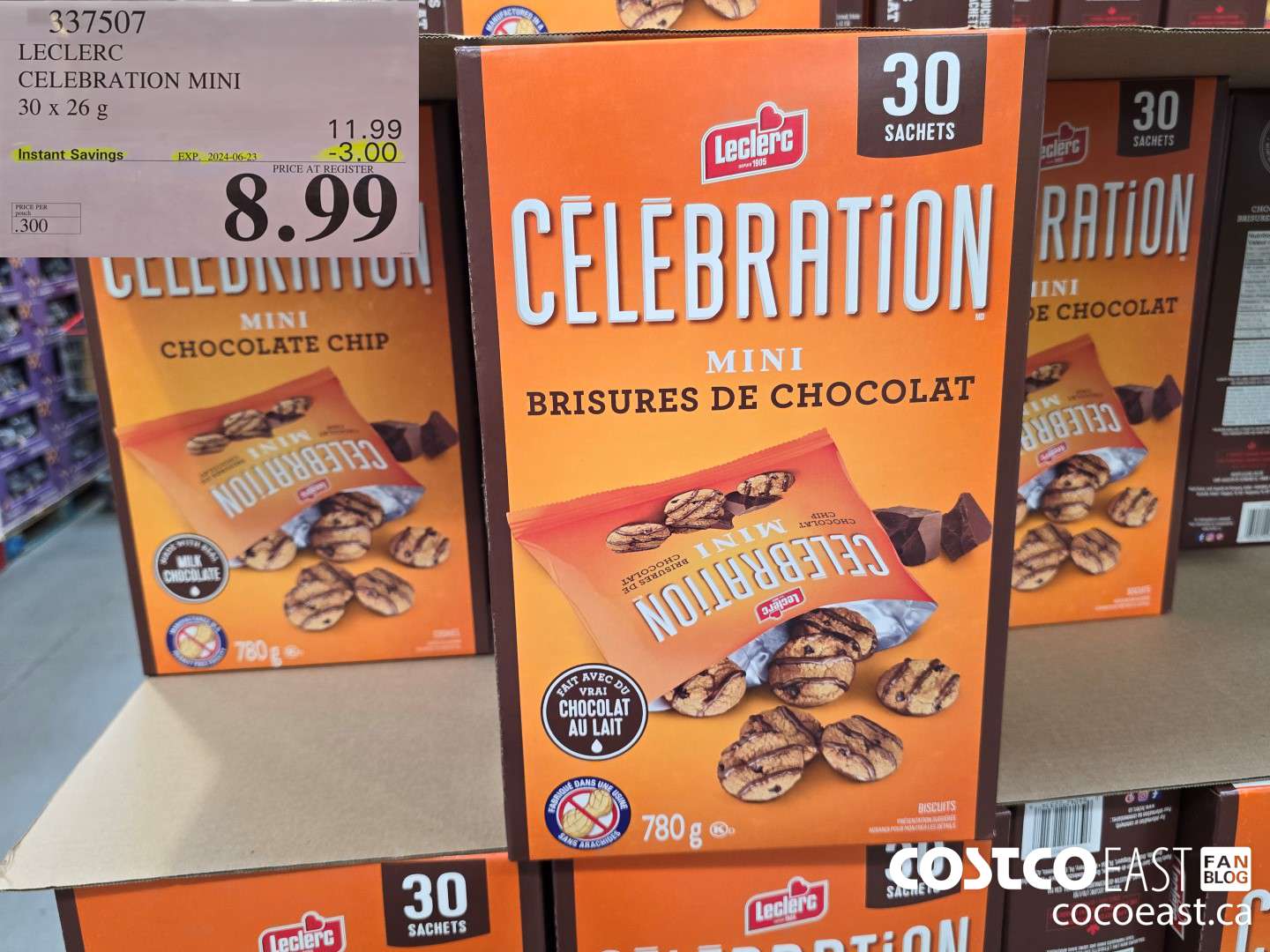 337507 LECLERC CELEBRATION MINI 30 X 26 G ($3.00 INSTANT SAVINGS EXPIRES ON 2024-06-23) $8.99