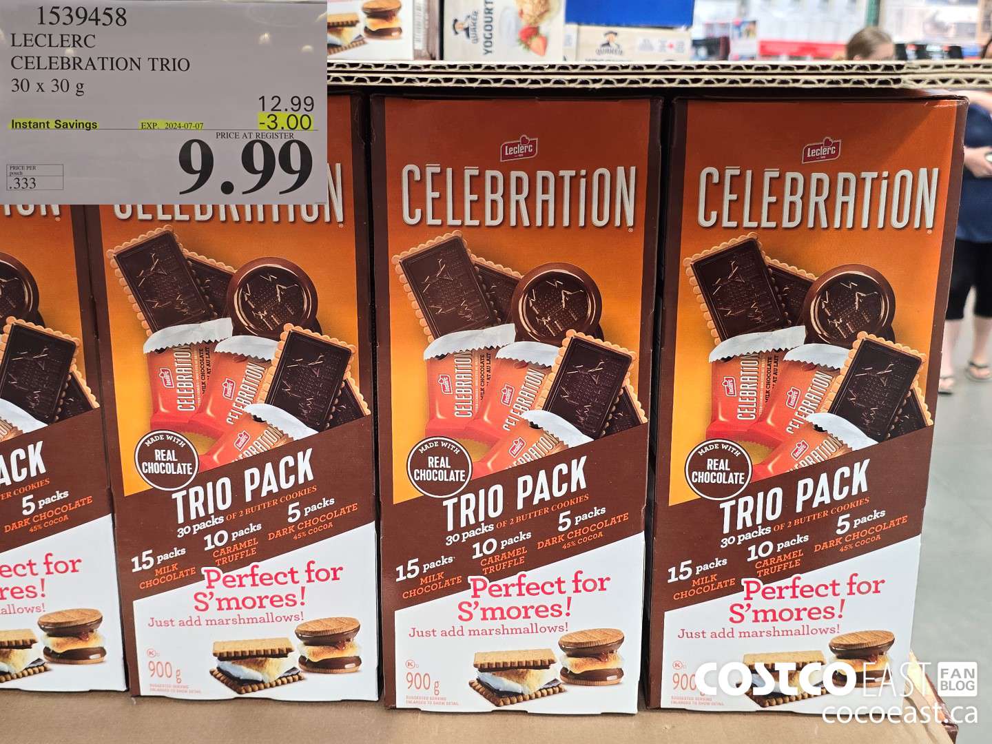 1539458 LECLERC CELEBRATION TRIO 30 x 30g ($3.00 INSTANT SAVINGS EXPIRES ON 2024-07-07) $9.99