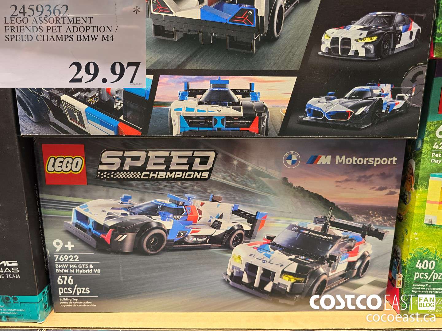 2459362 LEGO ASSORTMENT FRIENDS PET ADOPTION / SPEED CHAMPS BMW M4 $29.97