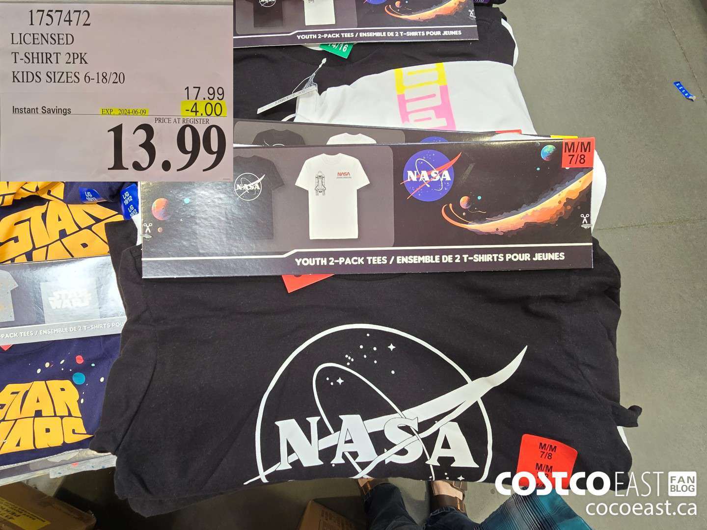 1797472 LICENSED T-SHIRT 2PK KIDS SIZES 6-18/20 ($4.00 INSTANT SAVINGS EXPIRES ON 2024-06-09) $13.99