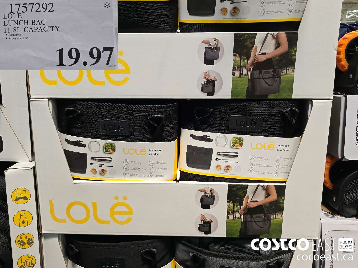 1757292 LOLE LUNCH BAG 11.8L CAPACITY $19.97