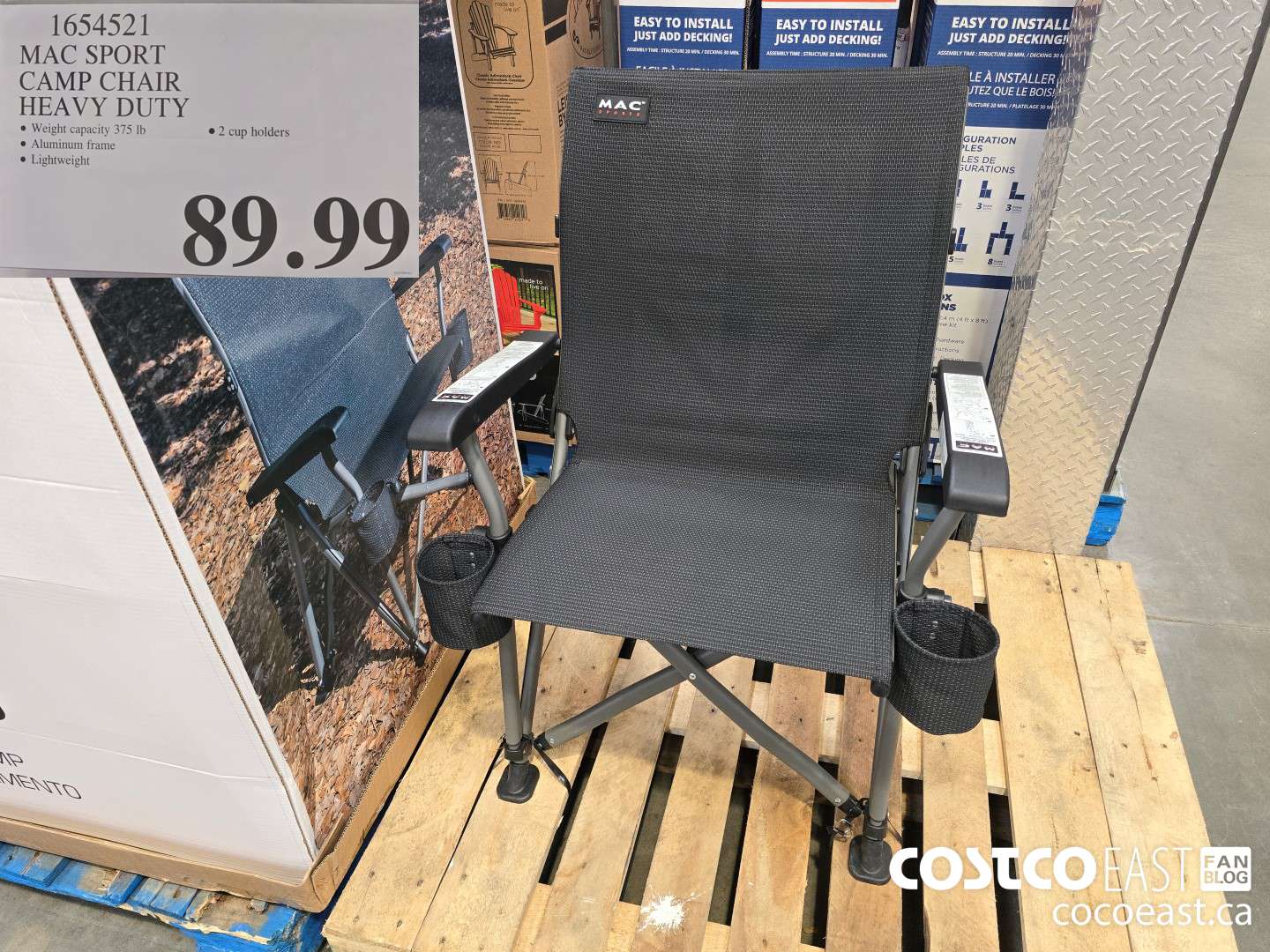 1654521 MAC SPORT CAMP CHAIR HEAVY DUTY $89.99