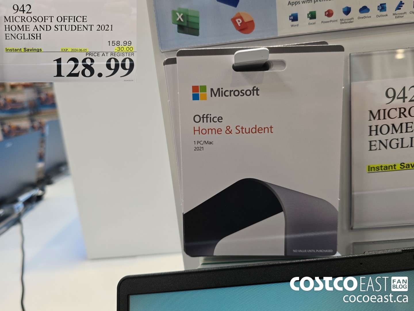 942 MICROSOFT OFFICE HOME AND STUDENT 2021 ENGLISH ($30.00 INSTANT SAVINGS EXPIRES ON 2024-06-05) $128.99