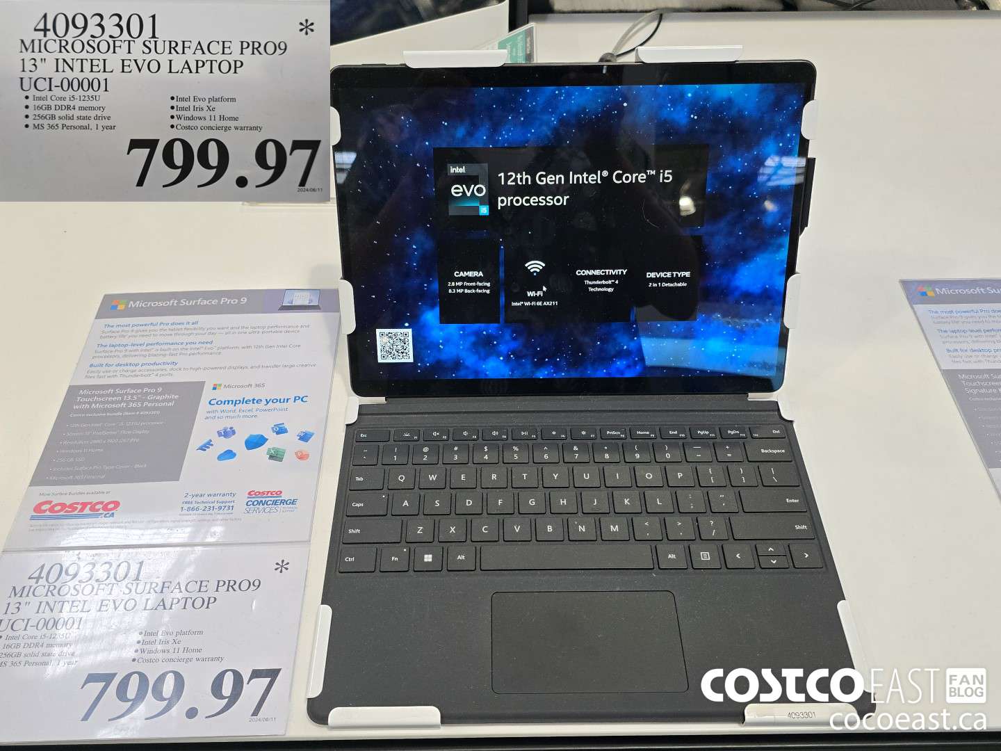 4093301 MICROSOFT SURFACE PRO9 13