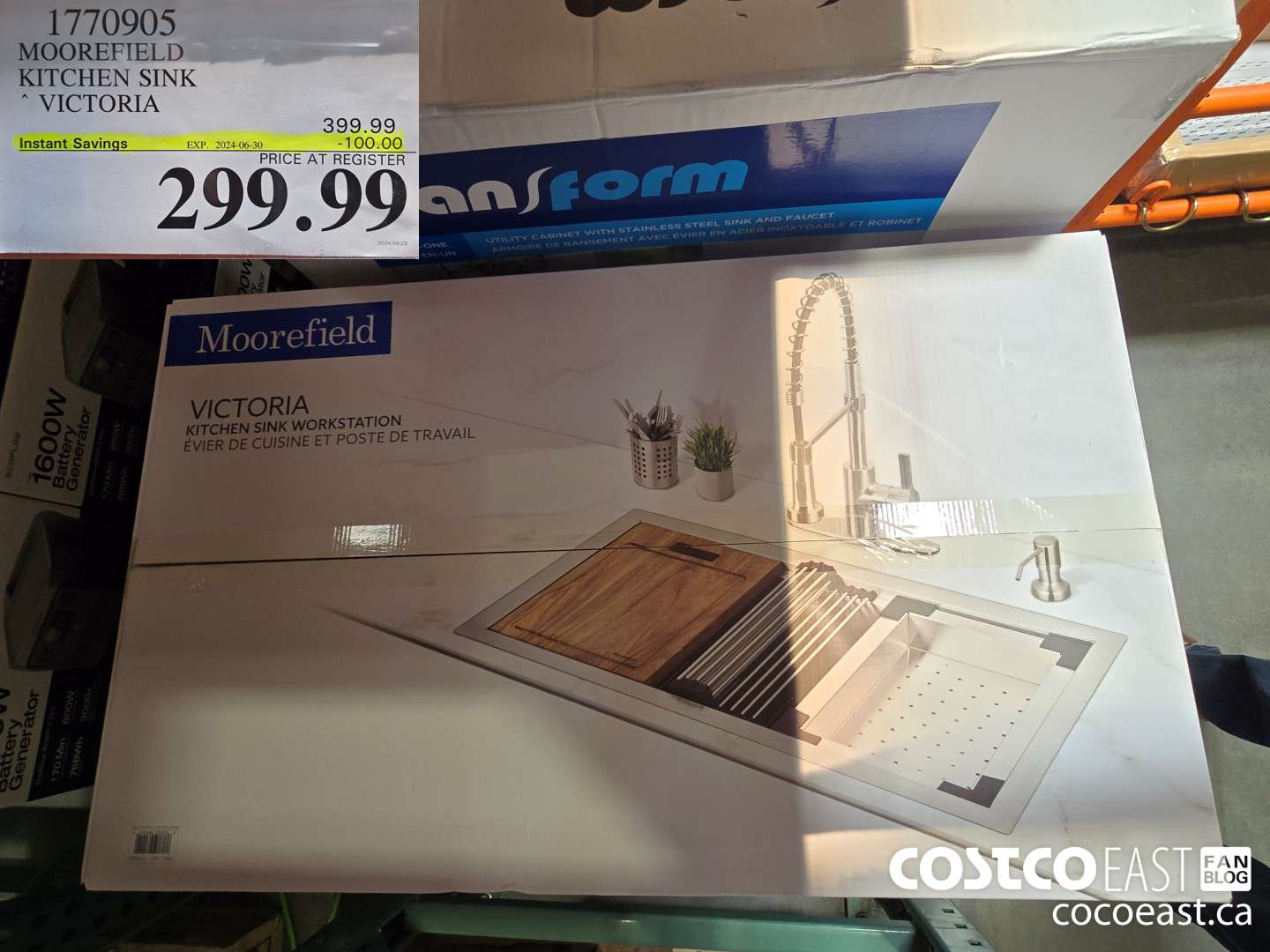 1770905 MOOREFIELD KITCHEN SINK ~ VICTORIA ($100.00 INSTANT SAVINGS EXPIRES ON 2024-06-30) $299.99