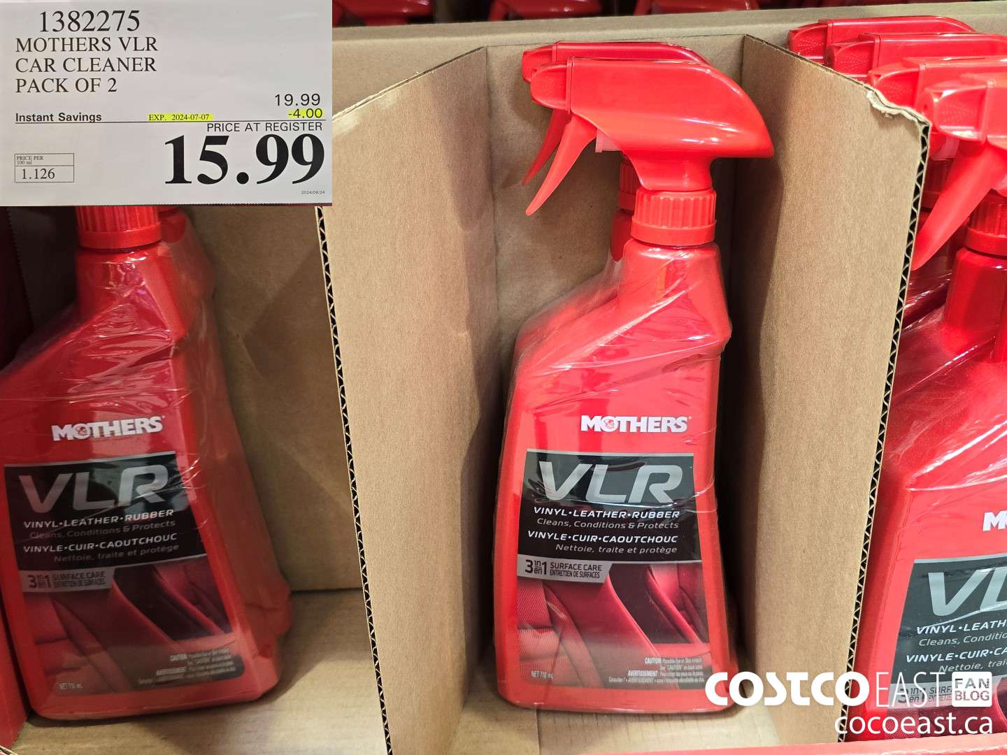 1382275 MOTHERS VLR CAR CLEANER PACK OF 2 ($4.00 INSTANT SAVINGS EXPIRES ON 2024-07-07) $15.99