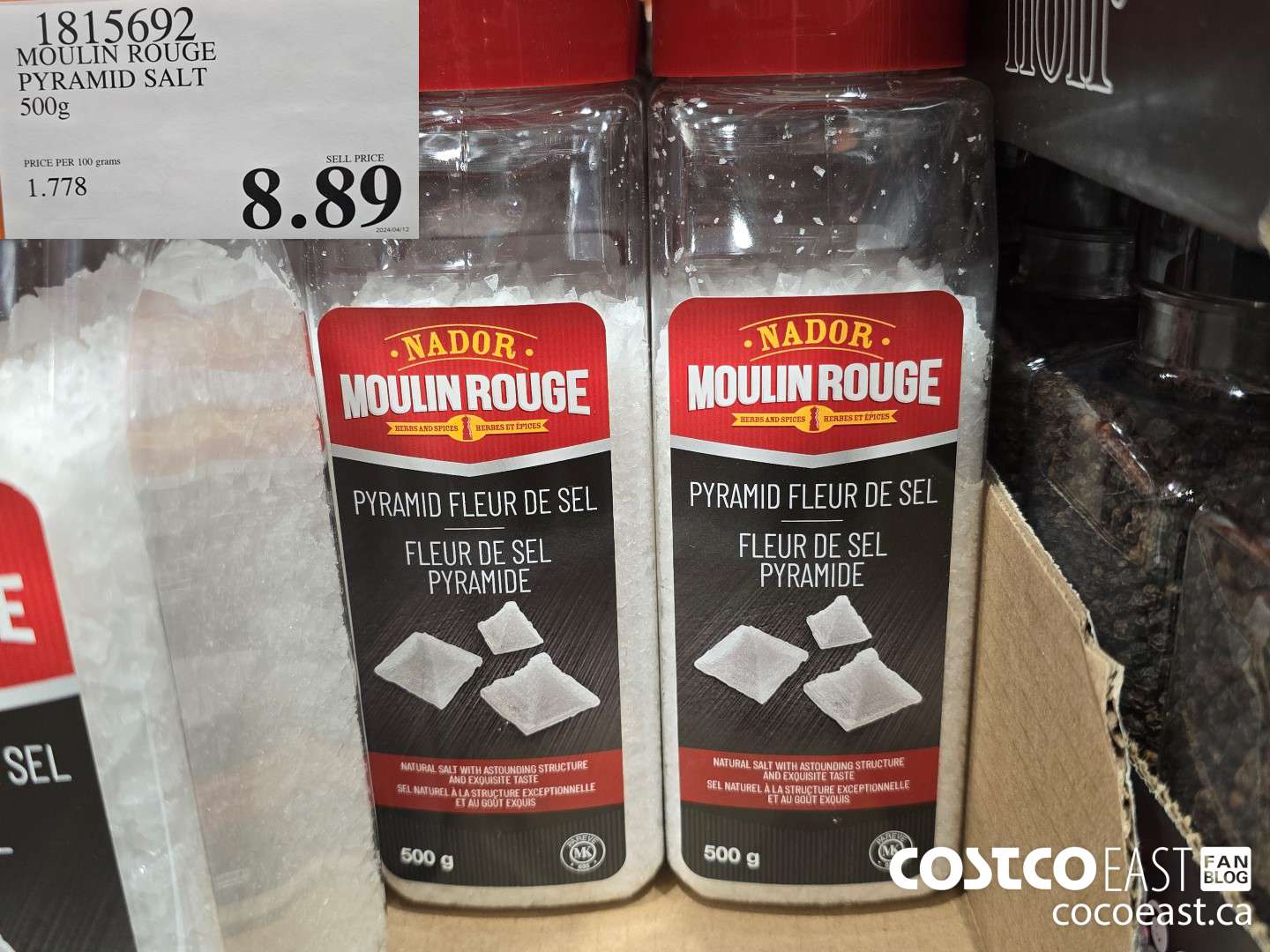 1815692 MOULIN ROUGE PYRAMID SALT 500 G $8.89