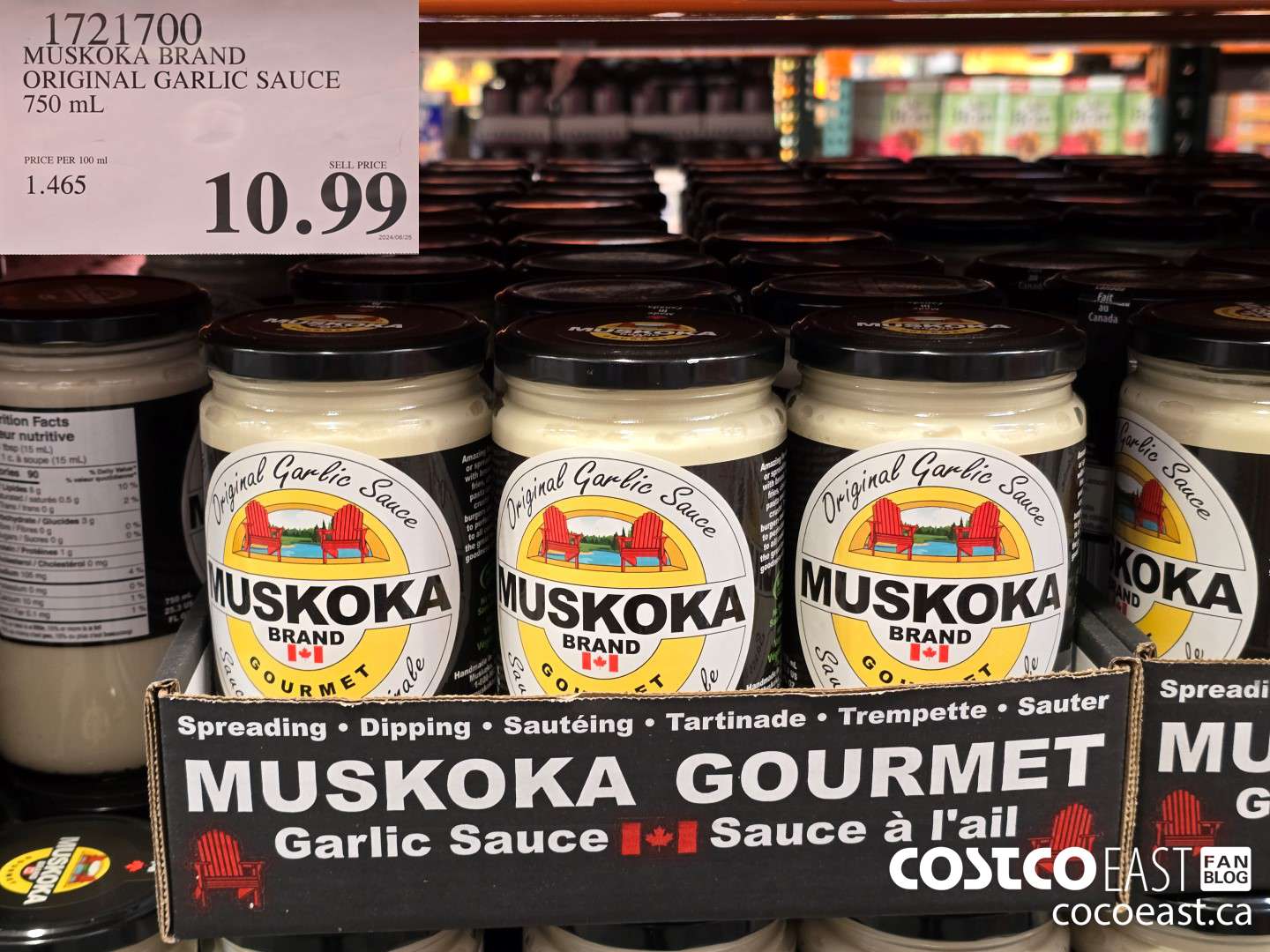 1721700 MUSKOKA GOURMET ORIGINAL GARLIC SAUCE 750 mil $10.99