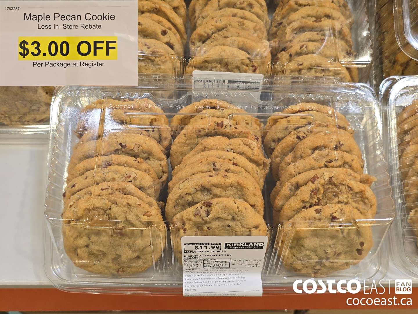 1783287 Maple Pecan Cookies ($3.00 INSTANT SAVINGS)
