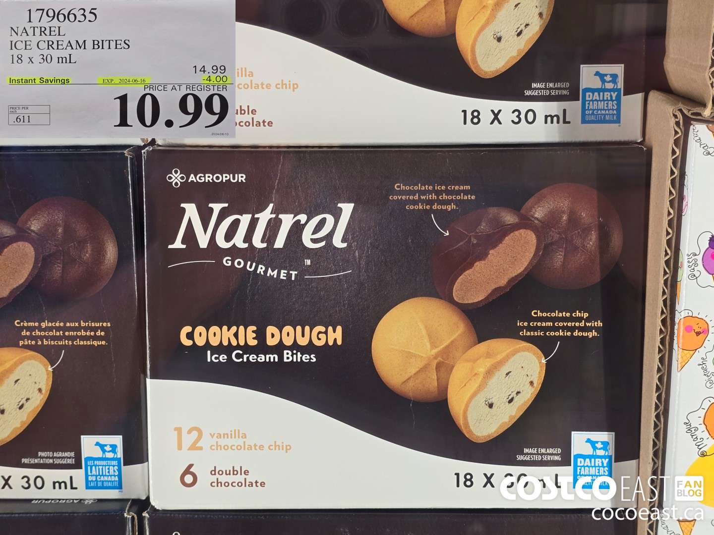 1796635 NATREL ICE CREAM BITES 18 x 30 mL ($4.00 INSTANT SAVINGS EXPIRES ON 2024-06-16) $10.99
