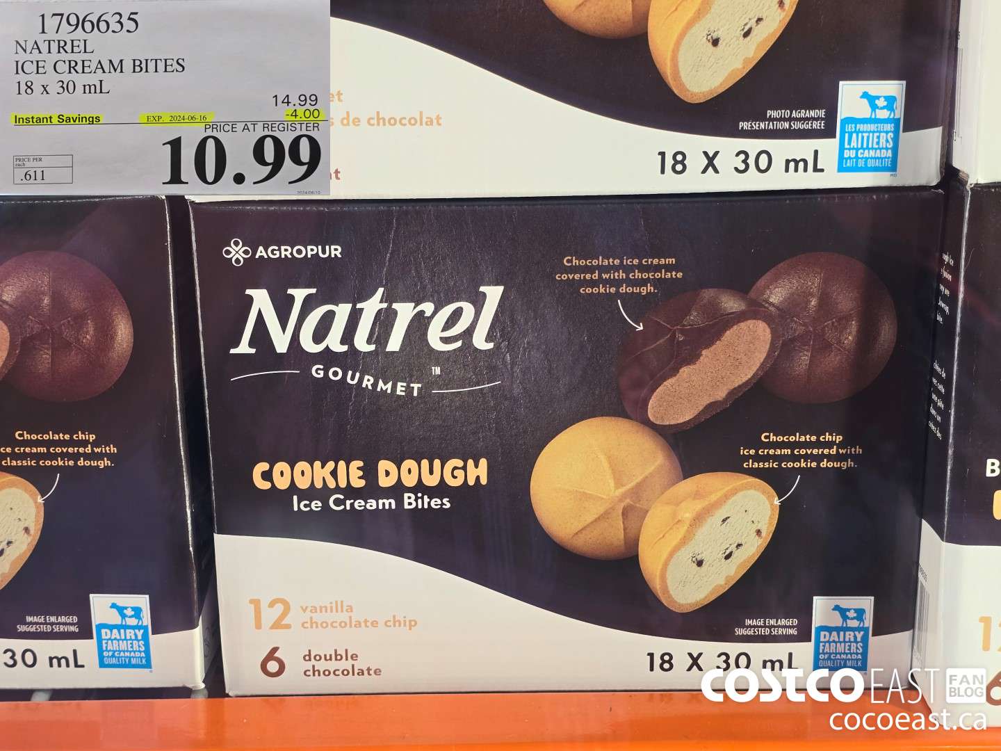 1796635 NATREL ICE CREAM BITES 18 x 30 mL ($4.00 INSTANT SAVINGS EXPIRES ON 2024-06-16) $10.99
