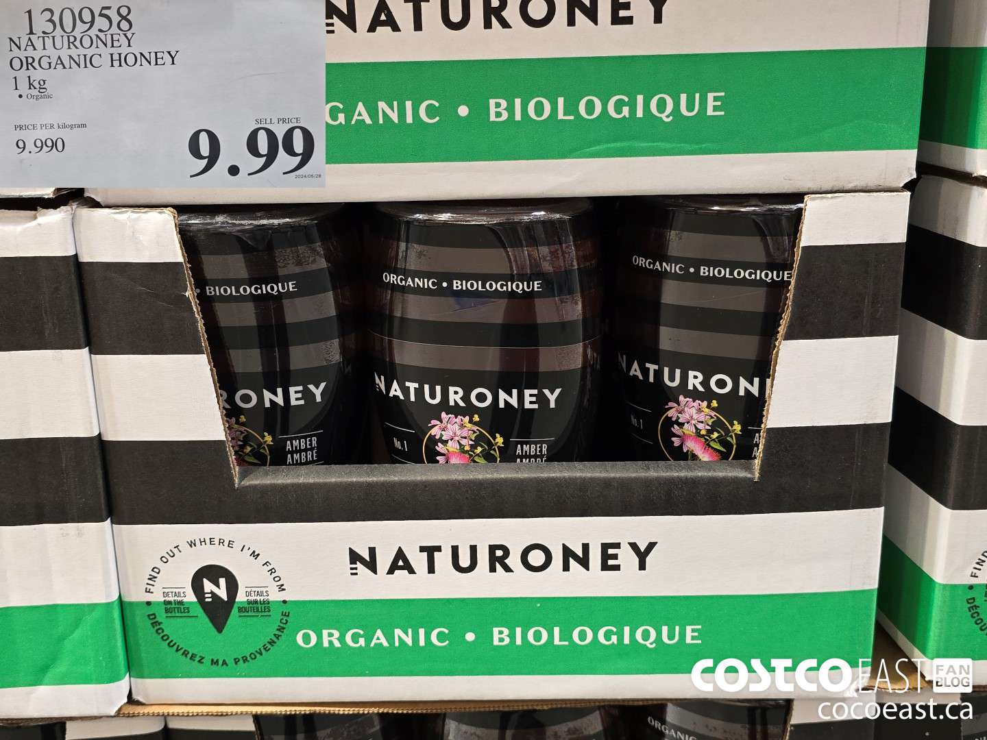 130958 NATURONEY ORGANIC HONEY 1 KG $9.99