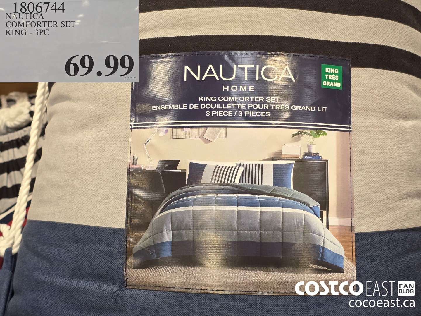 1806744 NAUTICA COMFORTER SET KING - 3PC $69.99