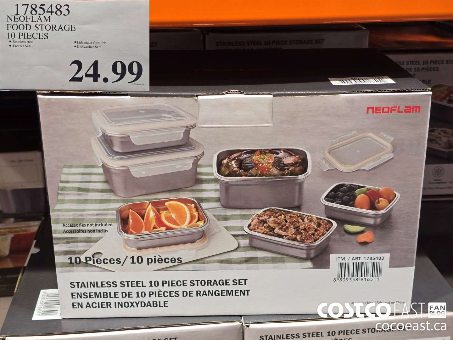 1785483 NEOFLAM FOOD STORAGE 10 PIECES $24.99