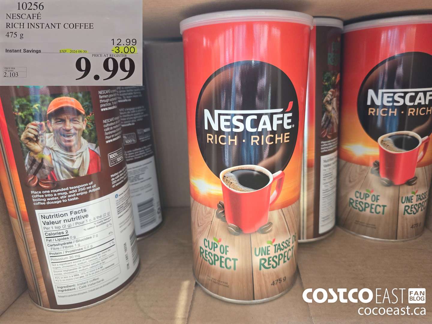10256 NESCAFE RICH INSTANT COFFEE 475 G ($3.00 INSTANT SAVINGS EXPIRES ON 2024-06-30) $9.99
