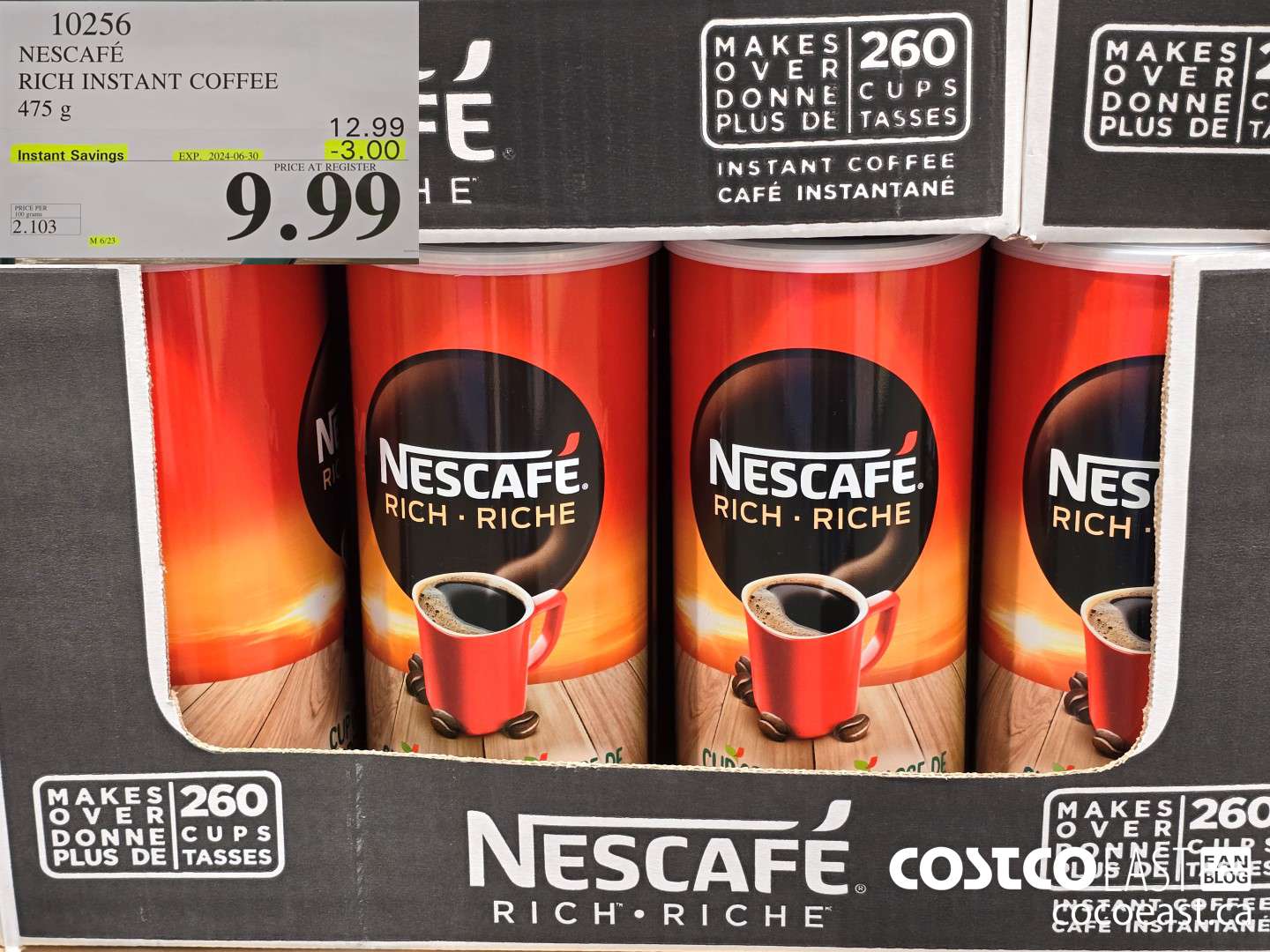 10256 NESCAFE RICH INSTANT COFFEE 475 G ($3.00 INSTANT SAVINGS EXPIRES ON 2024-06-30) $9.99