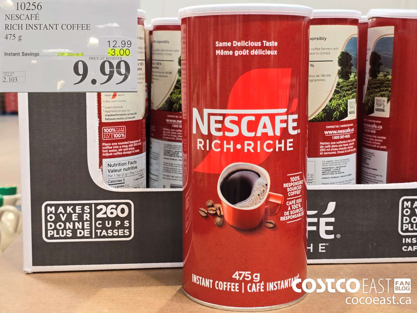 10256 NESCAFE RICH INSTANT COFFEE 475 G ($3.00 INSTANT SAVINGS EXPIRES ON 2024-06-30) $9.99