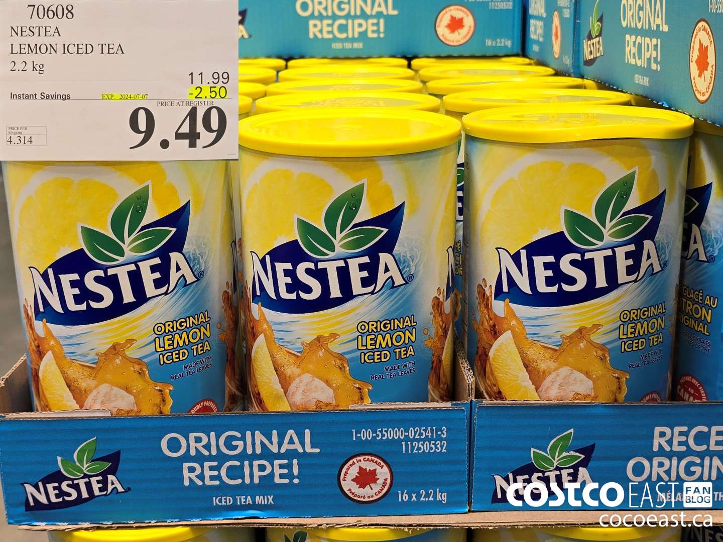 70608 NESTEA LEMON ICED TEA 2.2 KG ($2.50 INSTANT SAVINGS EXPIRES ON 2024-07-07) $9.49