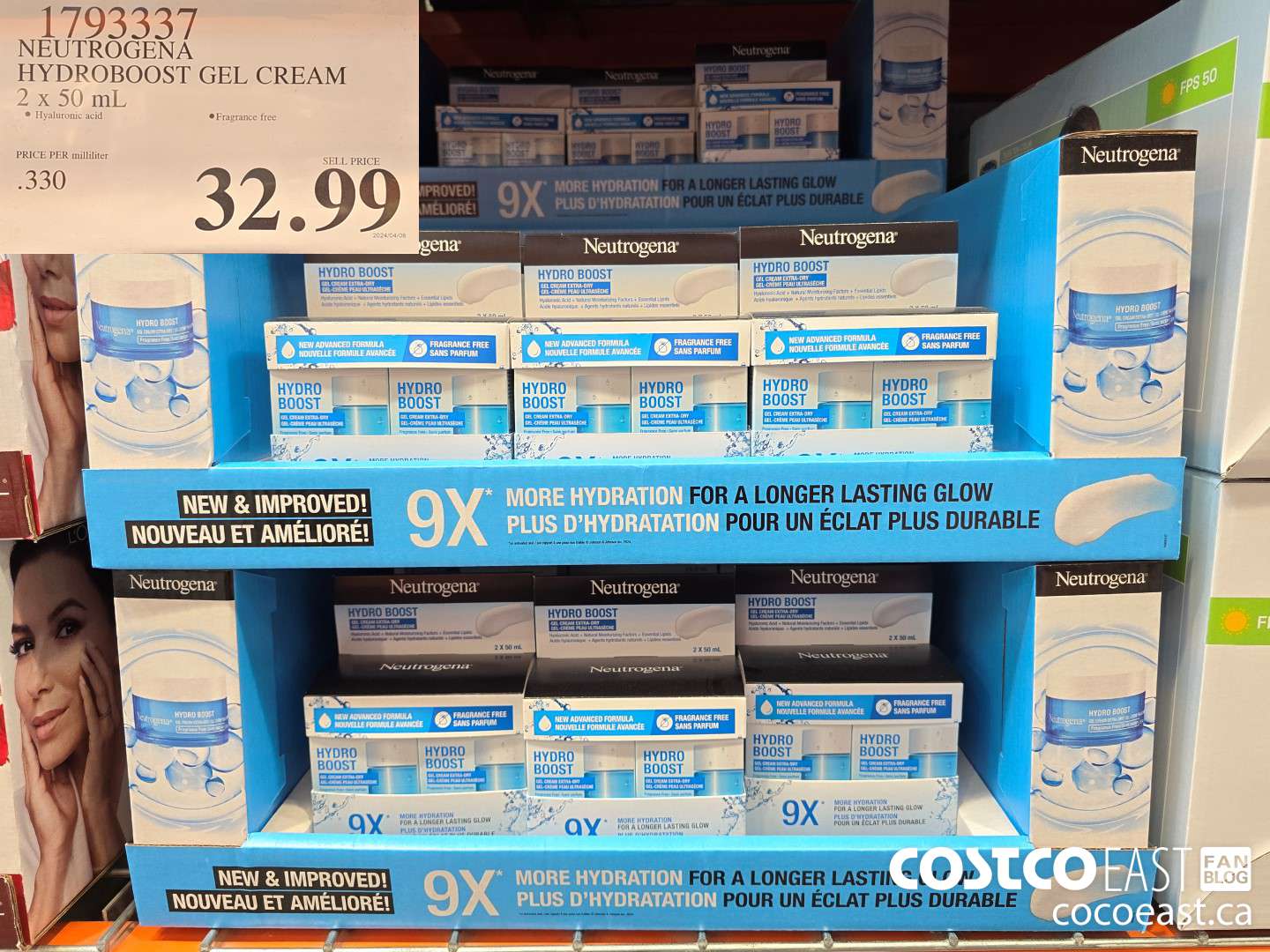 1793337 NEUTROGENA HYDROBOOST GEL CREAM 2 X 50 ML $32.99