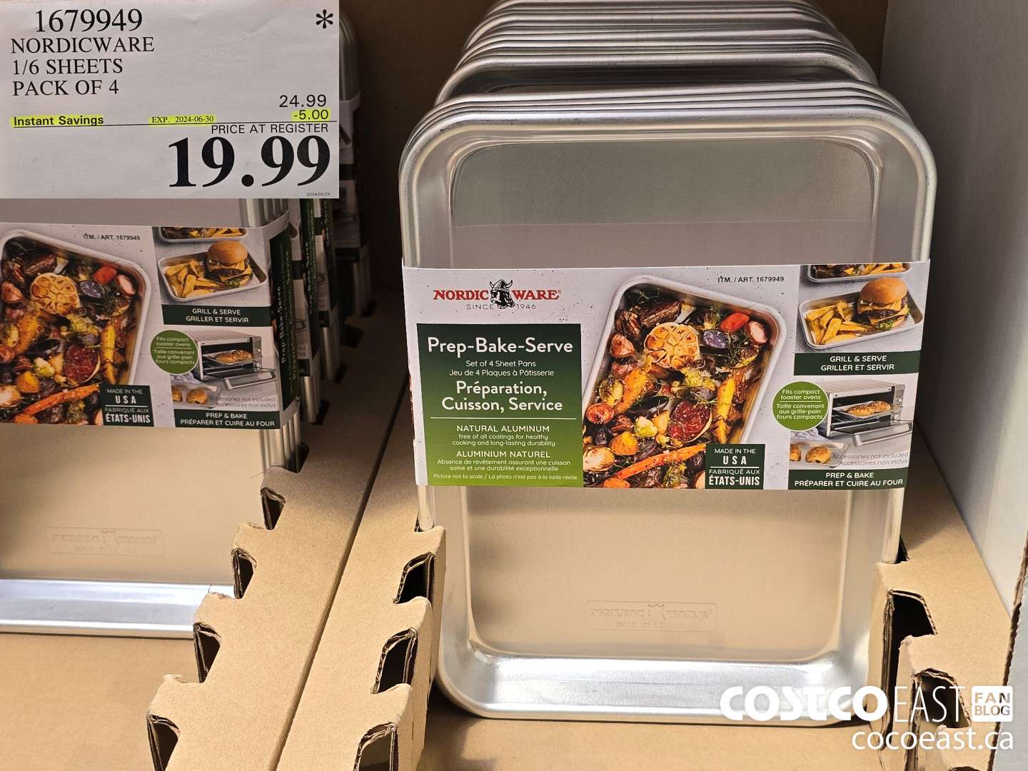 1679949 NORDICWARE 1/6 SHEETS PACK OF 4 ($5.00 INSTANT SAVINGS EXPIRES ON 2024-06-30) $19.99