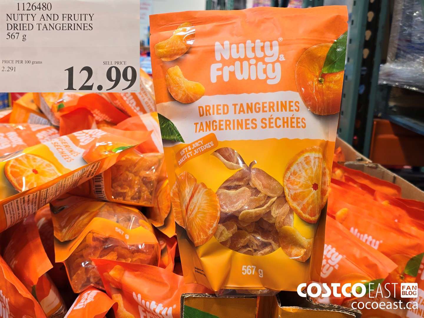 1126480 NUTTY AND FRUITY DRIED TANGERINES 567 g $12.99