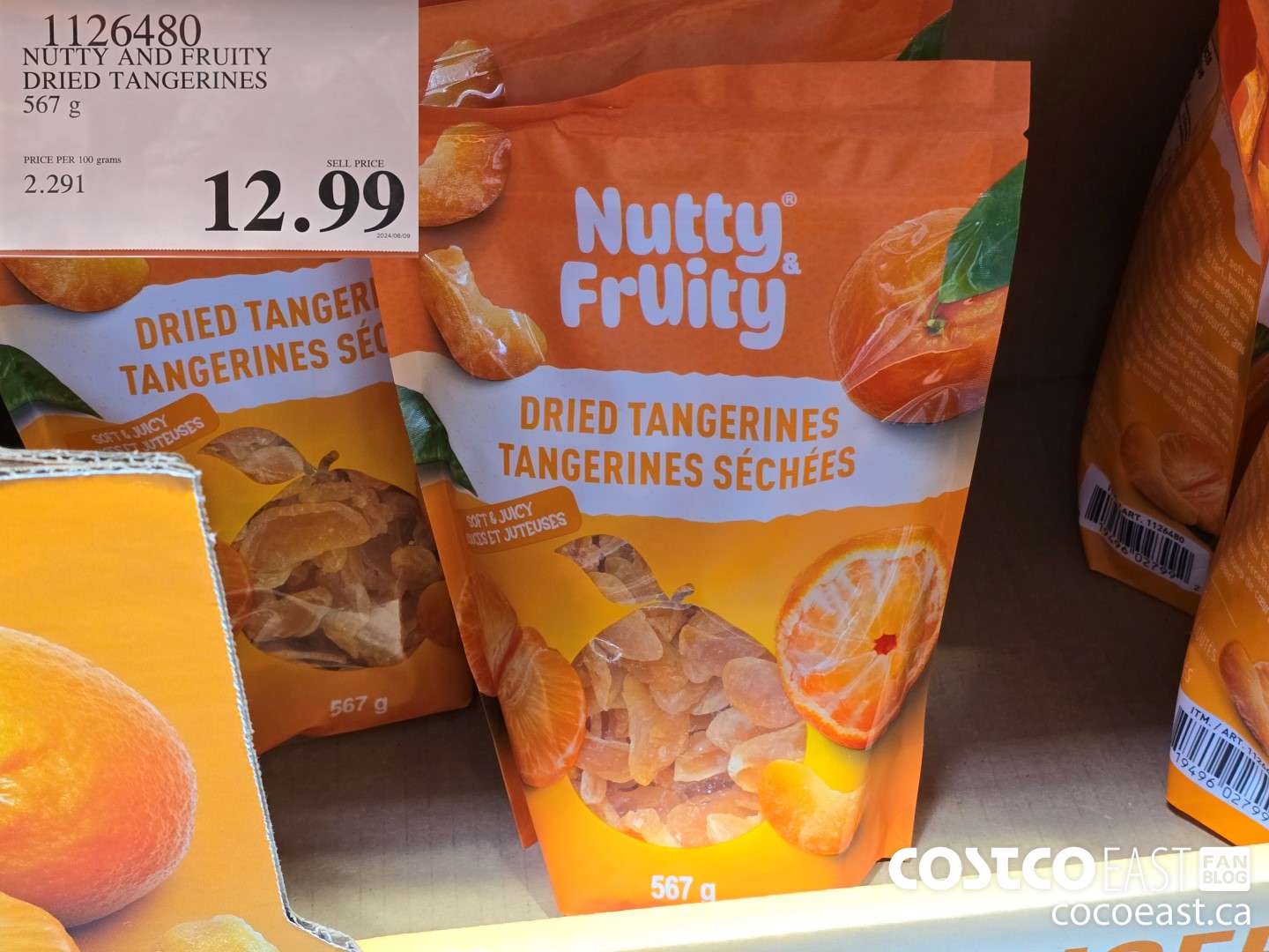1126480 NUTTY AND FRUITY DRIED TANGERINES 567 g $12.99