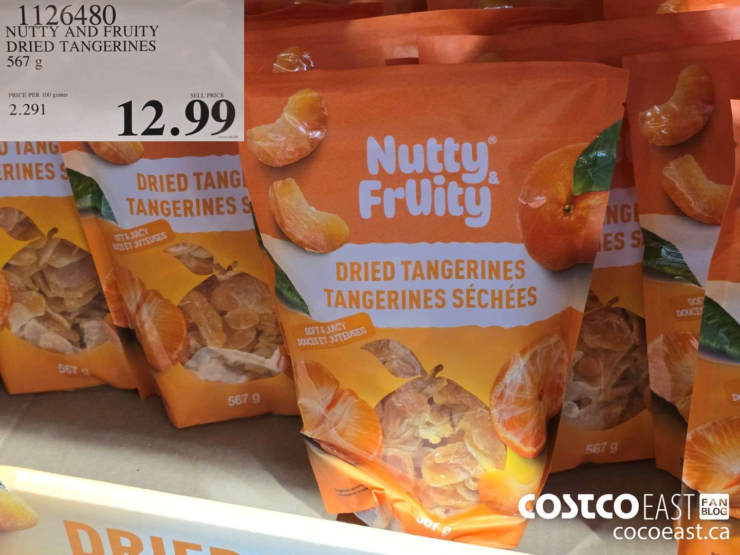 1126480 NUTTY AND FRUITY DRIED TANGERINES 567 g $12.99