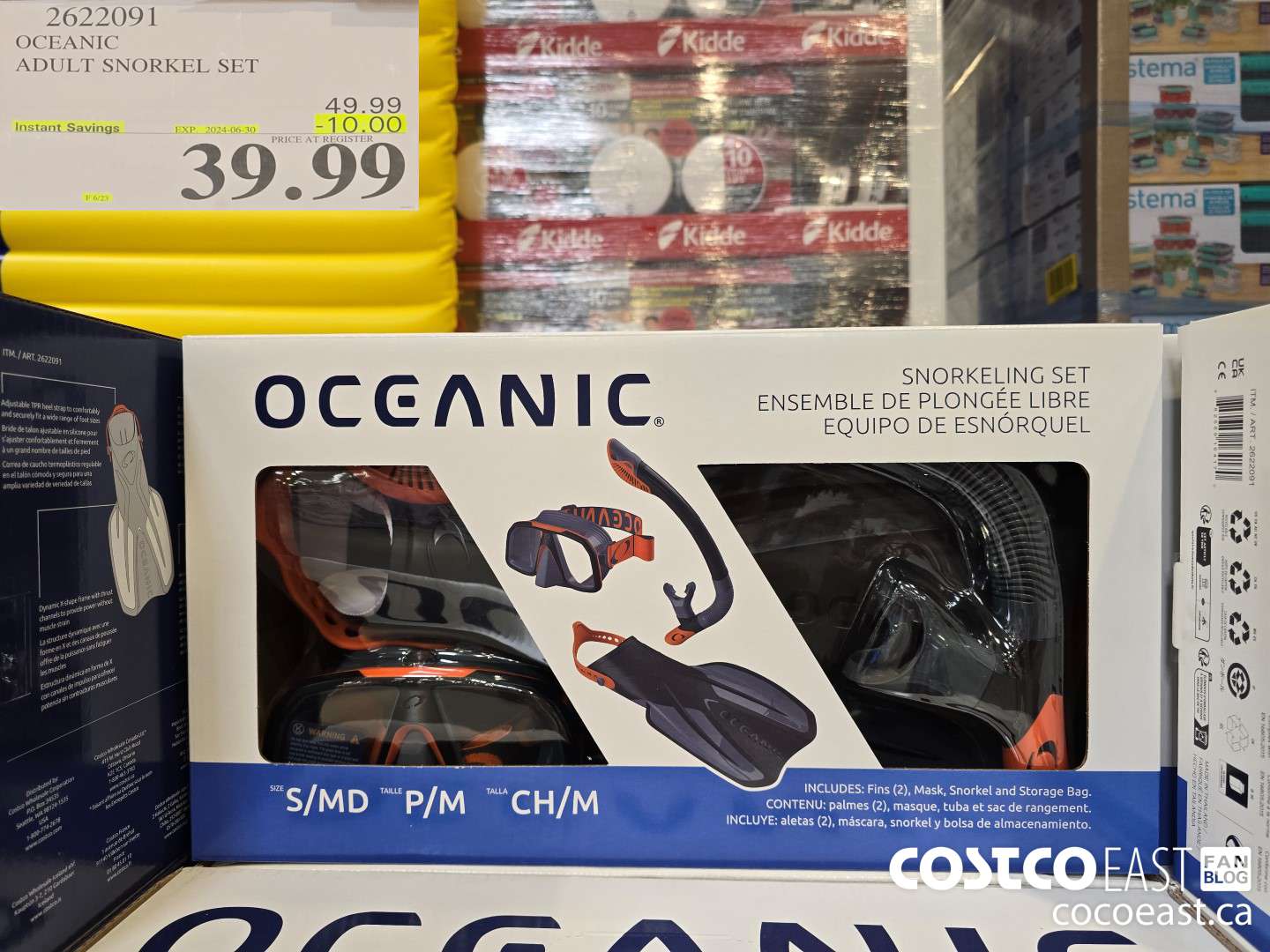 2622091 OCEANIC ADULT SNORKEL SET ($10.00 INSTANT SAVINGS EXPIRES ON 2024-06-30) $39.99