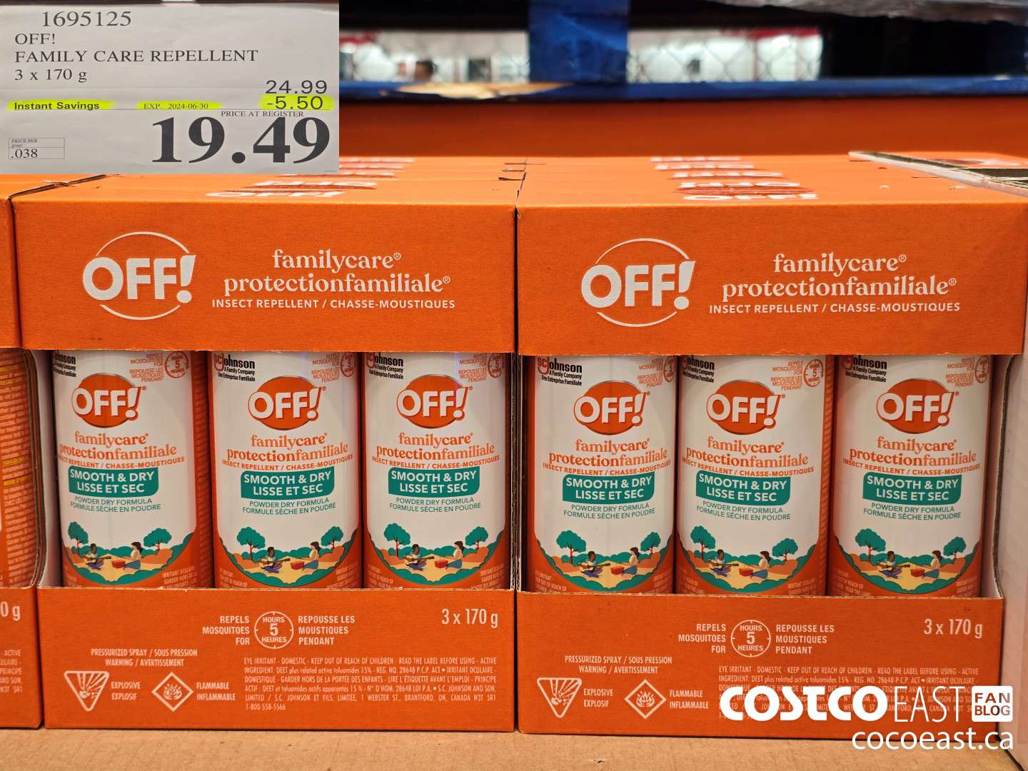 1695125 OFF! FAMILY CARE INSECT REPELLENT 3 x 170ml ($5.50 INSTANT SAVINGS EXPIRES ON 2024-06-30) $19.49