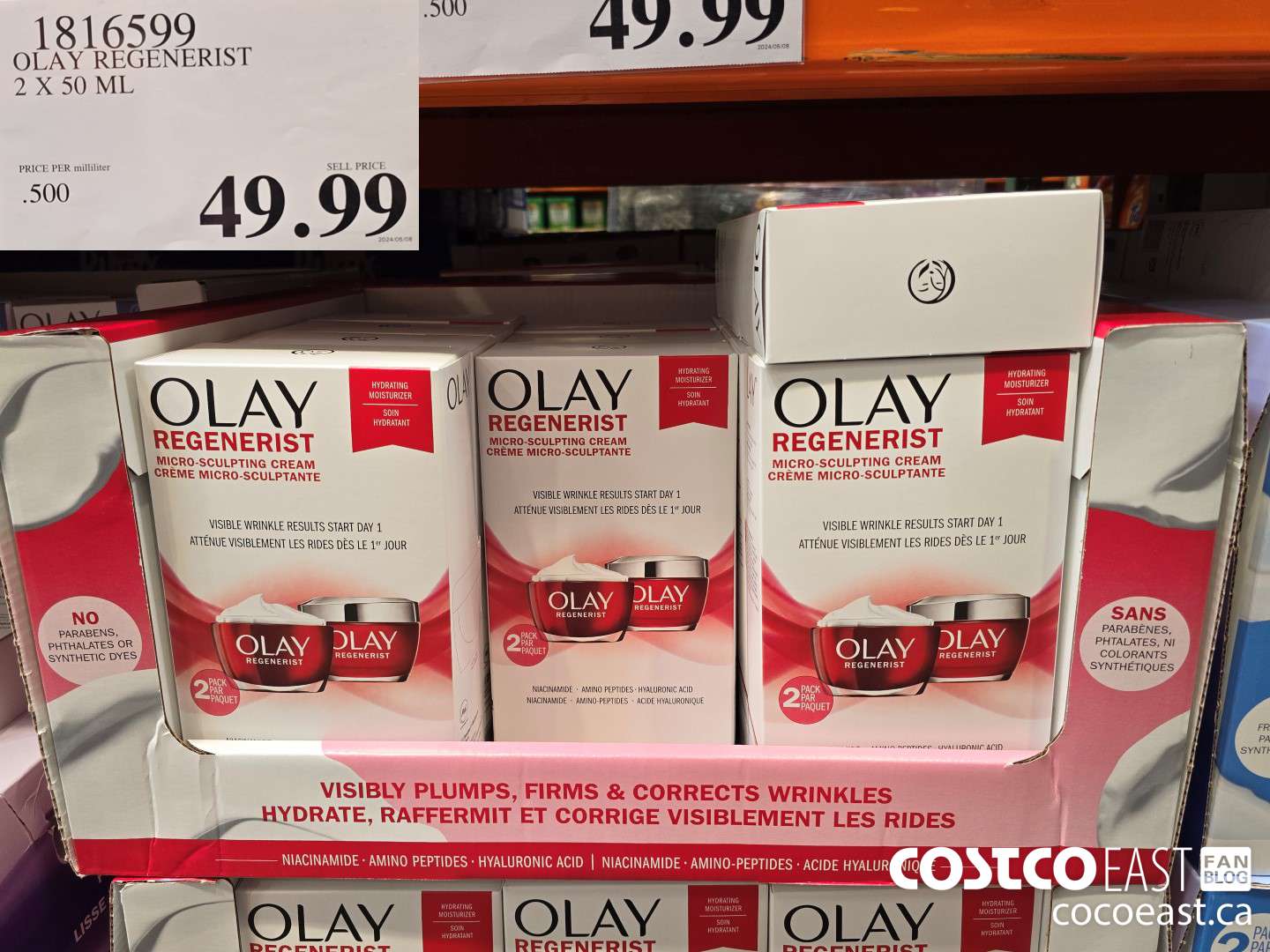 1816599 OLAY REGENERIST 2 X 50 ML $49.99
