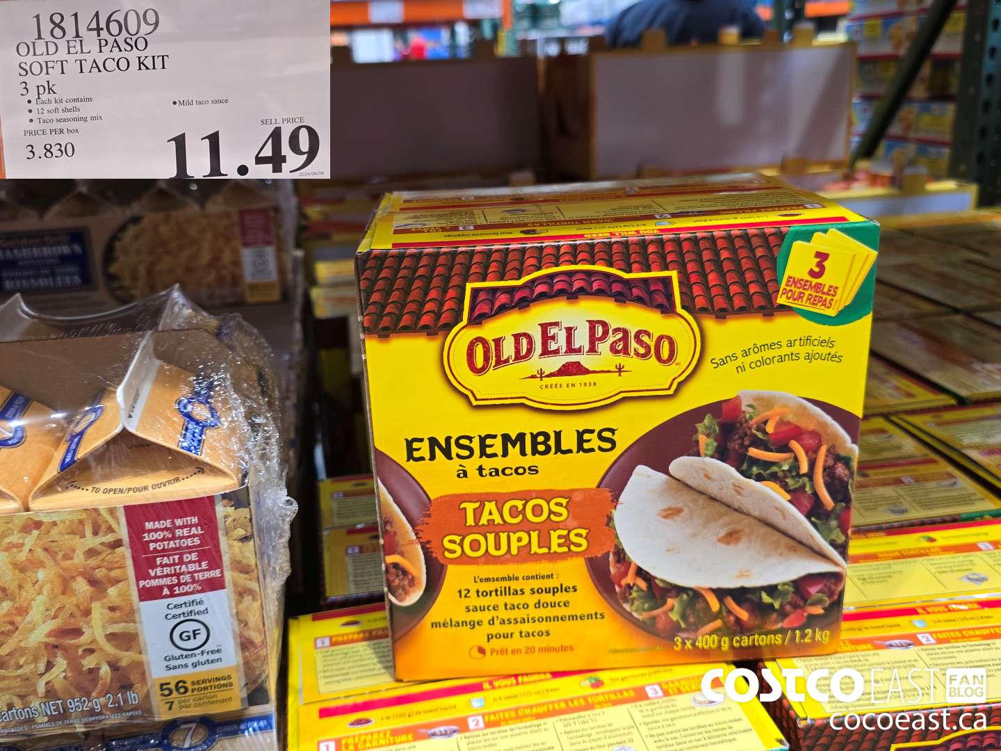 1814609 OLD EL PASO SOFT TACO KIT 3 PK $11.49