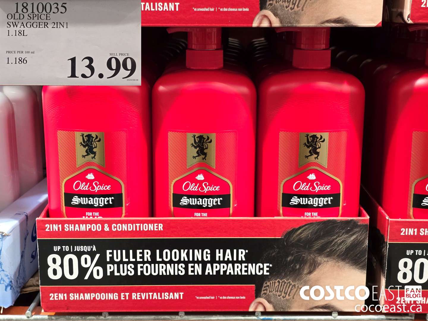 1810035 OLD SPICE SWAGGER 2 IN 1 1.18L $13.99