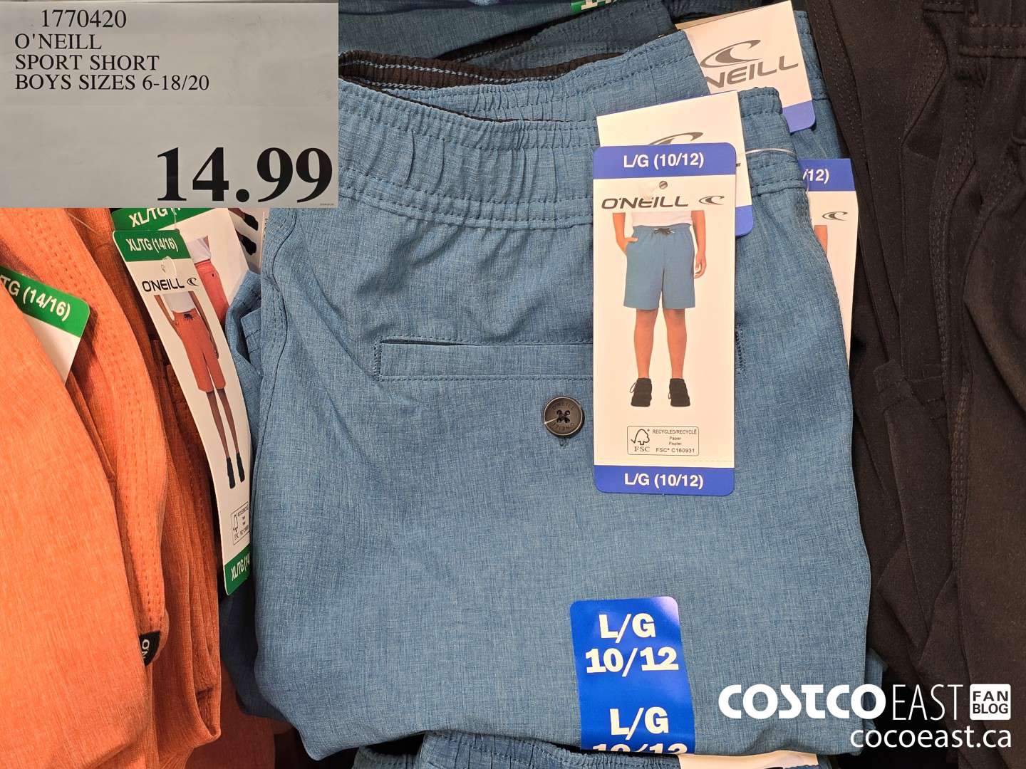 1770420 O'NEILL SPORT SHORT BOYS SIZES 6-18/20 $14.99