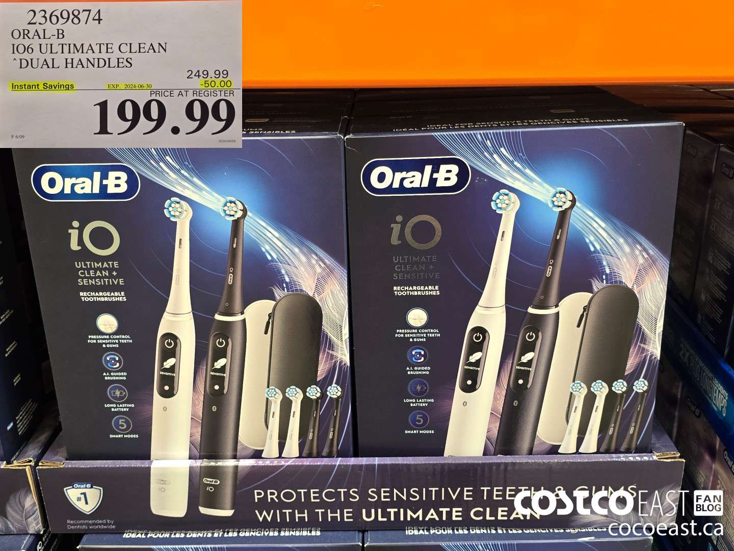 2369874 ORAL-B 106 ULTIMATE CLEAN DUAL HANDLES ($50.00 INSTANT SAVINGS EXPIRES ON 2024-06-30) $199.99