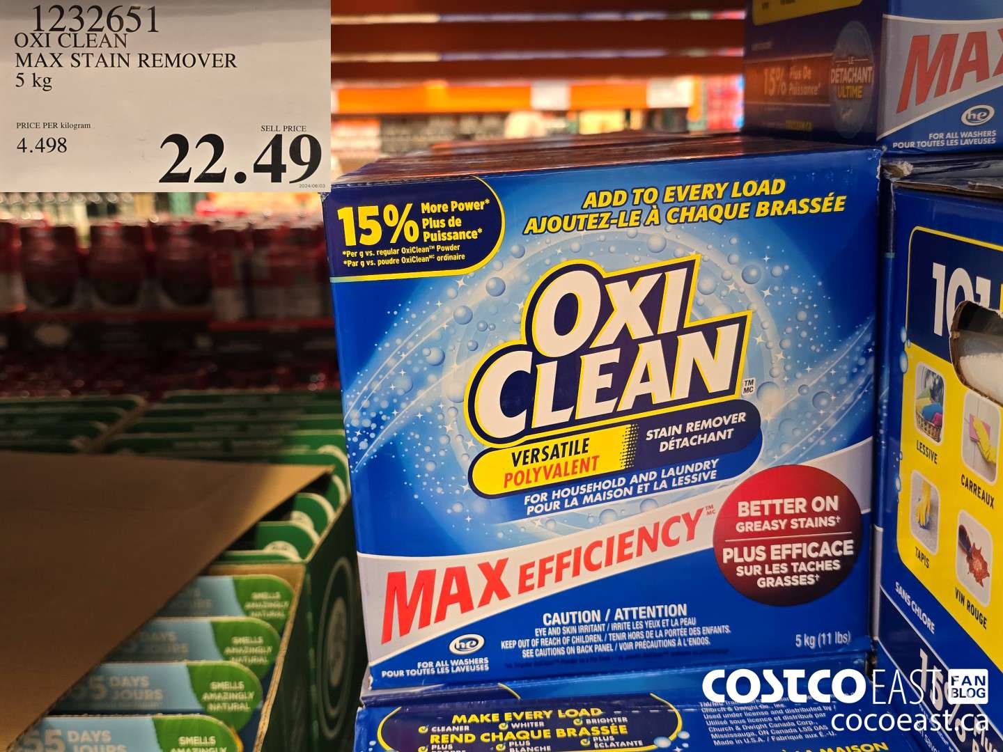 1232651 OXI CLEAN MAX STAIN REMOVER 5 KG $22.49