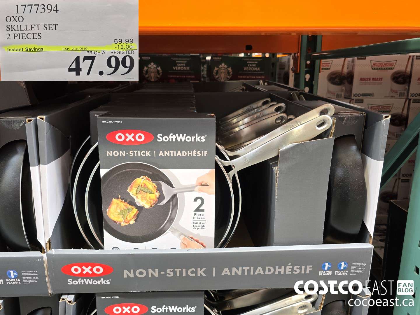 1777394 OXO SKILLET SET 2 PIECES ($12.00 INSTANT SAVINGS EXPIRES ON 2024-06-09) $47.99