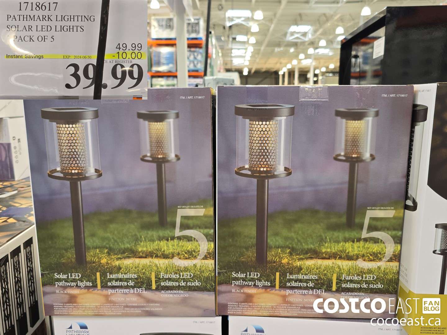 1718617 PATHMARK LIGHTING SOLAR LED LIGHTS PACK OF 5 ($10.00 INSTANT SAVINGS EXPIRES ON 2024-06-30) $39.99