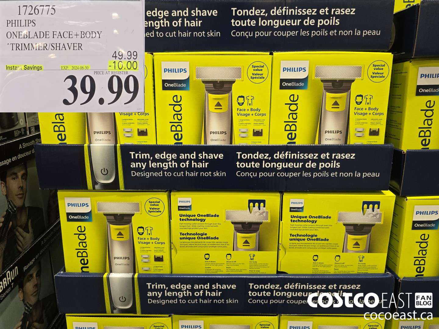 1726775 PHILIPS ONEBLADE FACE+ BODY TRIMMER/SHAVER ($10.00 INSTANT SAVINGS EXPIRES ON 2024-06-30) $39.99