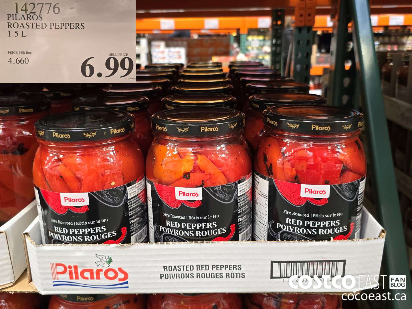 142776 PILAROS ROASTED PEPPERS 1.5 L $6.99