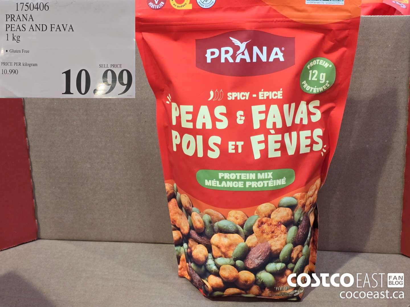 1750406 PRANA PEAS AND FAVA 1 KG $10.99