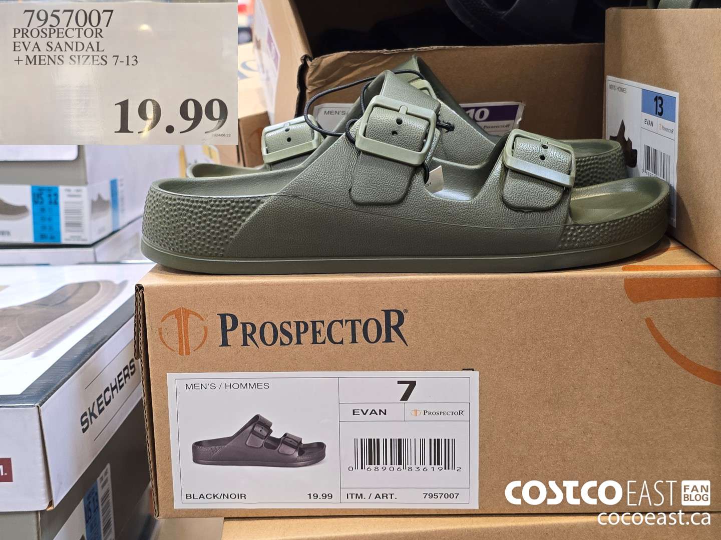 7957007 PROSPECTOR EVA SANDAL +MENS SIZES 7-13 $19.99