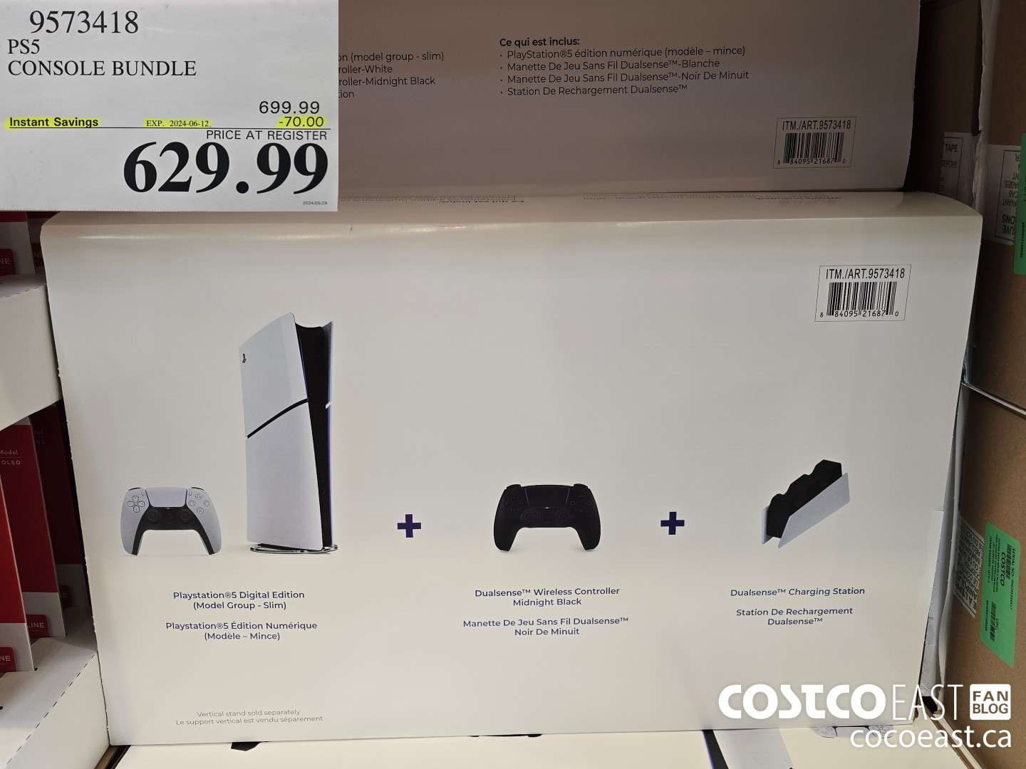 9573418 PS5 CONSOLE BUNDLE ($70.00 INSTANT SAVINGS EXPIRES ON 2024-06-12) $629.99