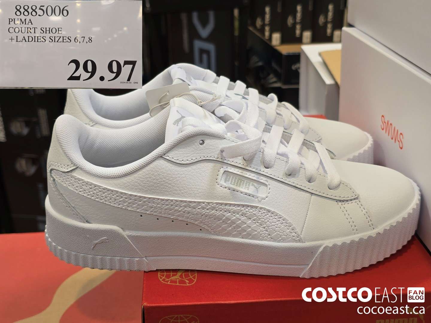 8885006 PUMA COURT SHOE +LADIES SIZES 6,7,8 $29.97
