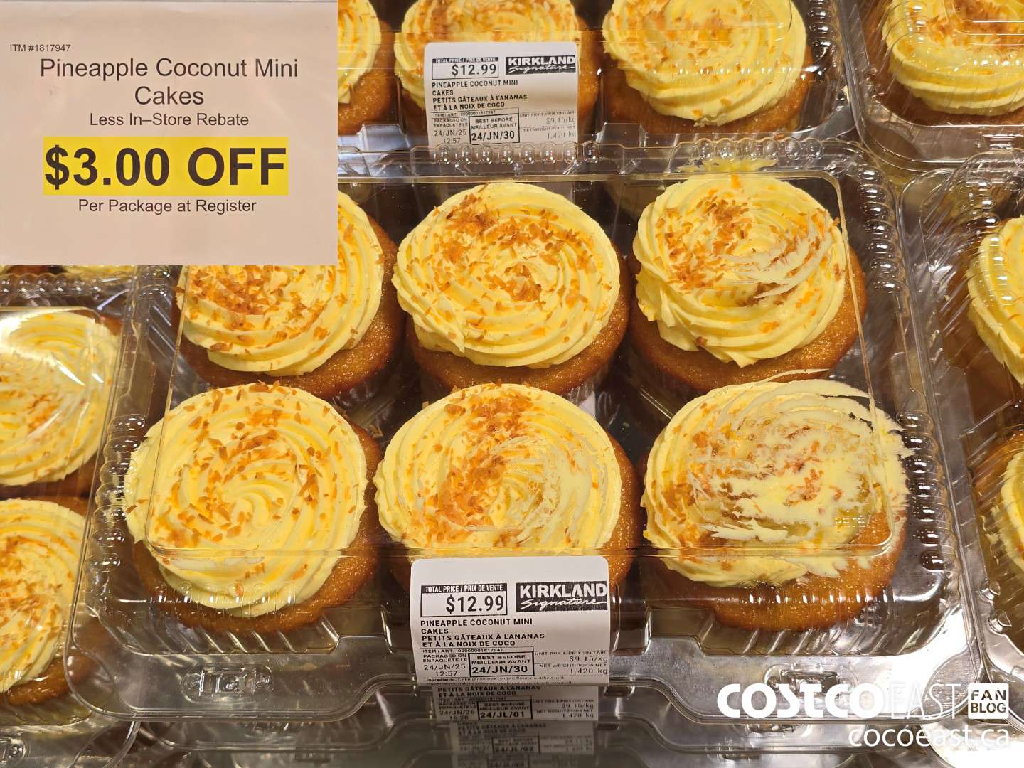 1817947 Pineapple Coconut Mini Cakes ($3.00 INSTANT SAVINGS)