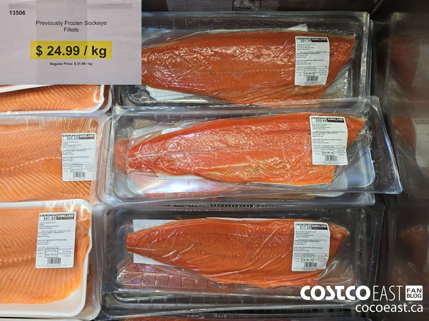 13506 Previously Frozen Sockeye DISCOUNT PER/KG ($7.00 INSTANT SAVINGS)